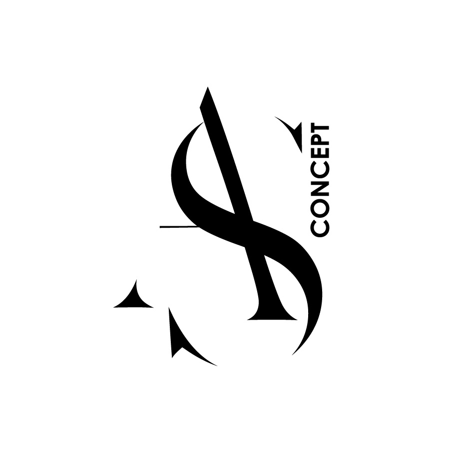 AS CONCEPT LOGO NOIR SUR CARRE BLANC